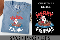 Merry Fishmas Svg | Christmas svg | Shirt Svg Product Image 2