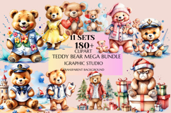 Teddy Bear Mega Bundle, Animals Clipart, Woodland Animal Png Product Image 1