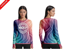 Womens Long Sleeve Shirt With Thumb Product Image 1