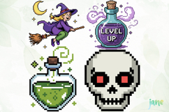 Pixel Art Halloween Sublimation Product Image 1