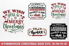 Farmhouse Christmas Sign SVG Product Image 1