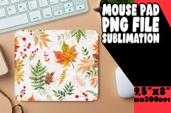 Watercolor Autumn Pattern Mouse Pad for Fall Season Product Image 1