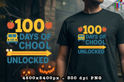 100 Days of School Unlocked PNG Product Image 2