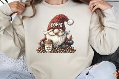 Coffee Lover Gnome Clipart PNG Product Image 1