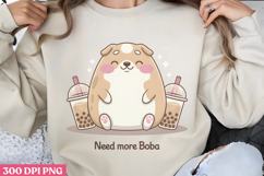 Need More Boba PNG, Boba Sublimation PNG Product Image 1