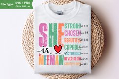 She Is Meemaw SVG | Mother Day PNG | Happy Mother&#039;s Day SVG Product Image 1