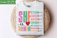 She Is Meemaw SVG | Mother Day PNG | Happy Mother's Day SVG Product Image 1