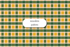 Green and Gold Christmas Plaid Seamless Pattern JPG Product Image 1