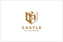 Castle Crown Shield Logo Design Vector Template Product Image 1