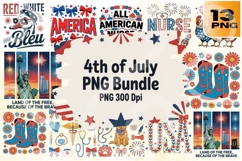 4th of July PNG Bundle 13 Patriotic Product Image 1