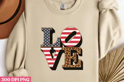 LOVE PNG, Memorial Day Sublimation PNG Product Image 2