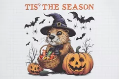 Halloween Capybara Tis-the-season Sublimation PNG Product Image 2