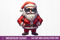 Funny Snowman Sublimation Clipart, watercolor Clipart Product Image 1