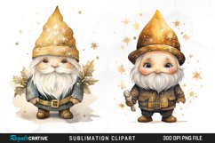 Gold Snowflake Gnome Artwork Product Image 1