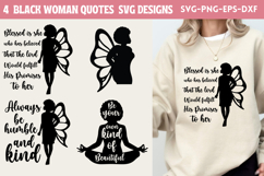 Black Woman Quotes SVG Product Image 1