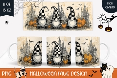 Halloween Gnomes Mug Design, Halloween Pumpkins Coffee Mug Product Image 1