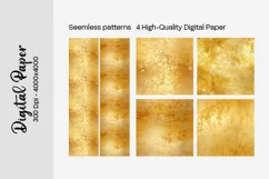 Golden Luxury Digital Papers Marble and Glitter digital pape Product Image 2