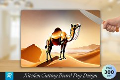 Camel Background Cutting Board sublimation Design Product Image 1