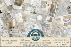 Layers Of Expression: Abstract Digital Printable Pages Product Image 1