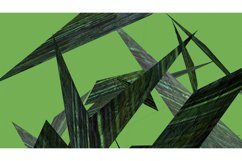 Abstract green background with figures. 3d image, Product Image 1