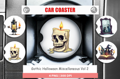 Car Coaster Gothic Halloween Miscellaneous Product Image 1