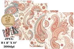 Shabby Chic, Paisley, Papers, Junk Journal Product Image 1