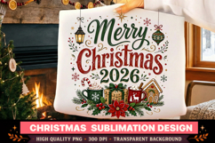 Christmas PNG|Merry Christmas 2026 PNG|Christmas Sublimation Product Image 3