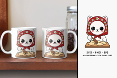 Babushka Cat Pierogi Vector file Product Image 2