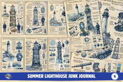 Summer Lighthouse Junk Journal Product Image 1