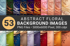 53 Abstract Floral Funeral Backgrounds for Memorial Programs Product Image 1