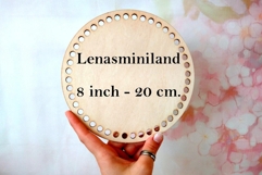 Plain round basket base 8 inch 20 cm digital file CDR SVG Product Image 1