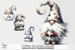 Coffee Gnomes Cliparts Product Image 1