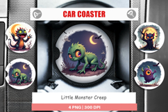 Car Coaster Halloween Monster Creep Product Image 1