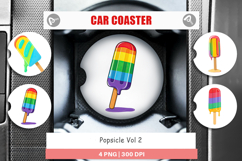 Car Coaster Popsicle Product Image 1