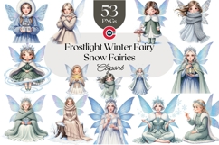 Frostlight Winter Fairy Transparent PNG Bundle Product Image 1
