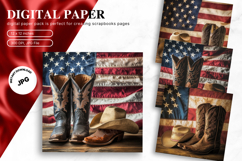 4th of July Patriotic USA American Flag Background Wallpaper Product Image 1