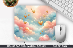 Wallpaper Mouse Pad, Valentine Mouse Pad PNG Design Product Image 1