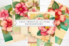 Digital Papers - Chic Tropical La Flor Product Image 1