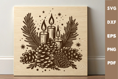 Christmas cutting board laser SVG PNG| Christmas Design Product Image 1