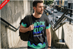Male T-shirt Lifestyle Product Image 1