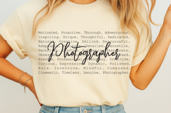 Photographer words SVG Product Image 1