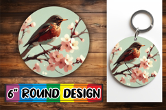 Radiant Circle Ornaments Design PNG, Birds Product Image 1