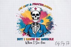 Retro Sarcastic Skeleton Sublimation Design Product Image 1