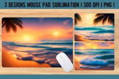 Beach Mouse Pad Sublimation Design PNG Product Image 1