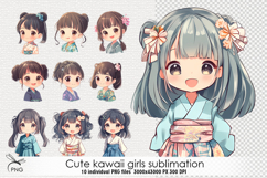 Cute cawaii girls sublimation Product Image 1