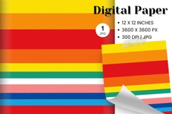Stripe Pattern Background Gift Wrap Wallpaper Digital Paper Product Image 1