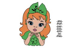 St Patricks Day Girl | St Patricks Sublimation Product Image 1