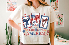 God Bless America PNG T-Shirt|4th of July PNG Sublimation Product Image 4