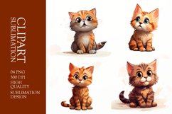 Sarcastic cat clipart sublimation Product Image 1