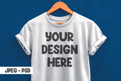 Hanging t-shirt mockup psd &amp; jpeg Product Image 1